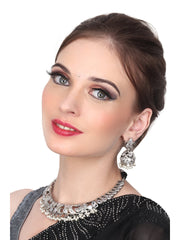 Silver Oxydised choker Set