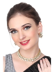 Gold plated Kundan choker set