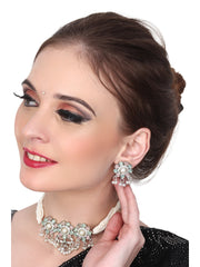 Gold plated Multi coloured jewellery set