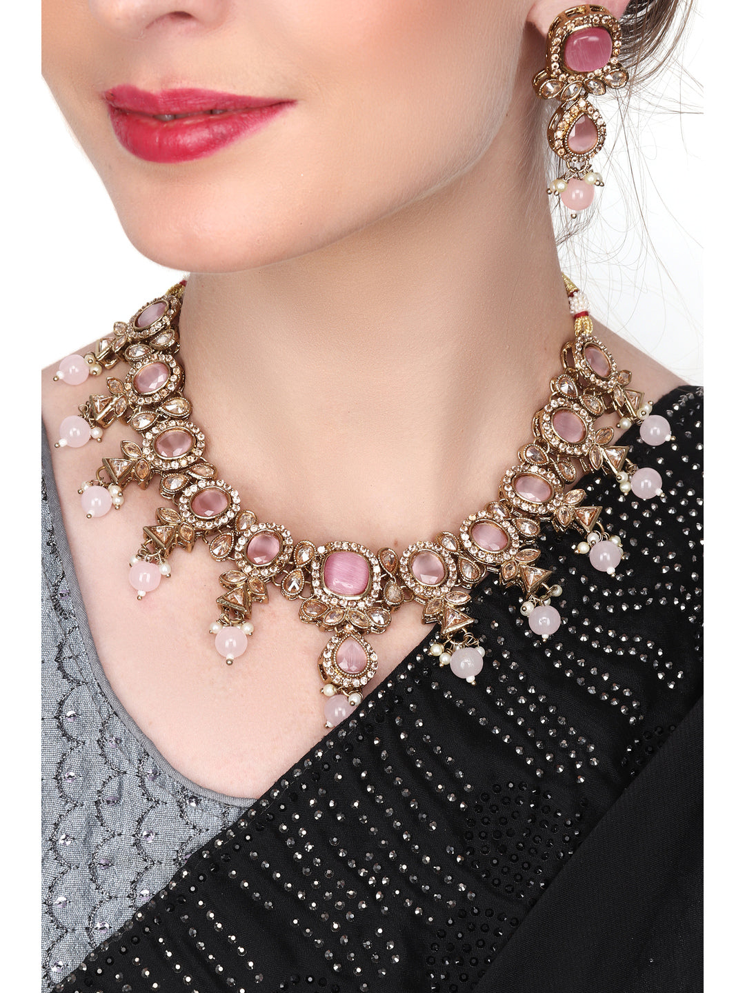 antique Gold finish Jewellery set