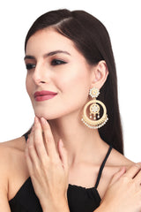 Gold plated chandbali