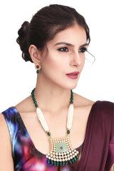 Kundan & Meenakari long Necklace Set