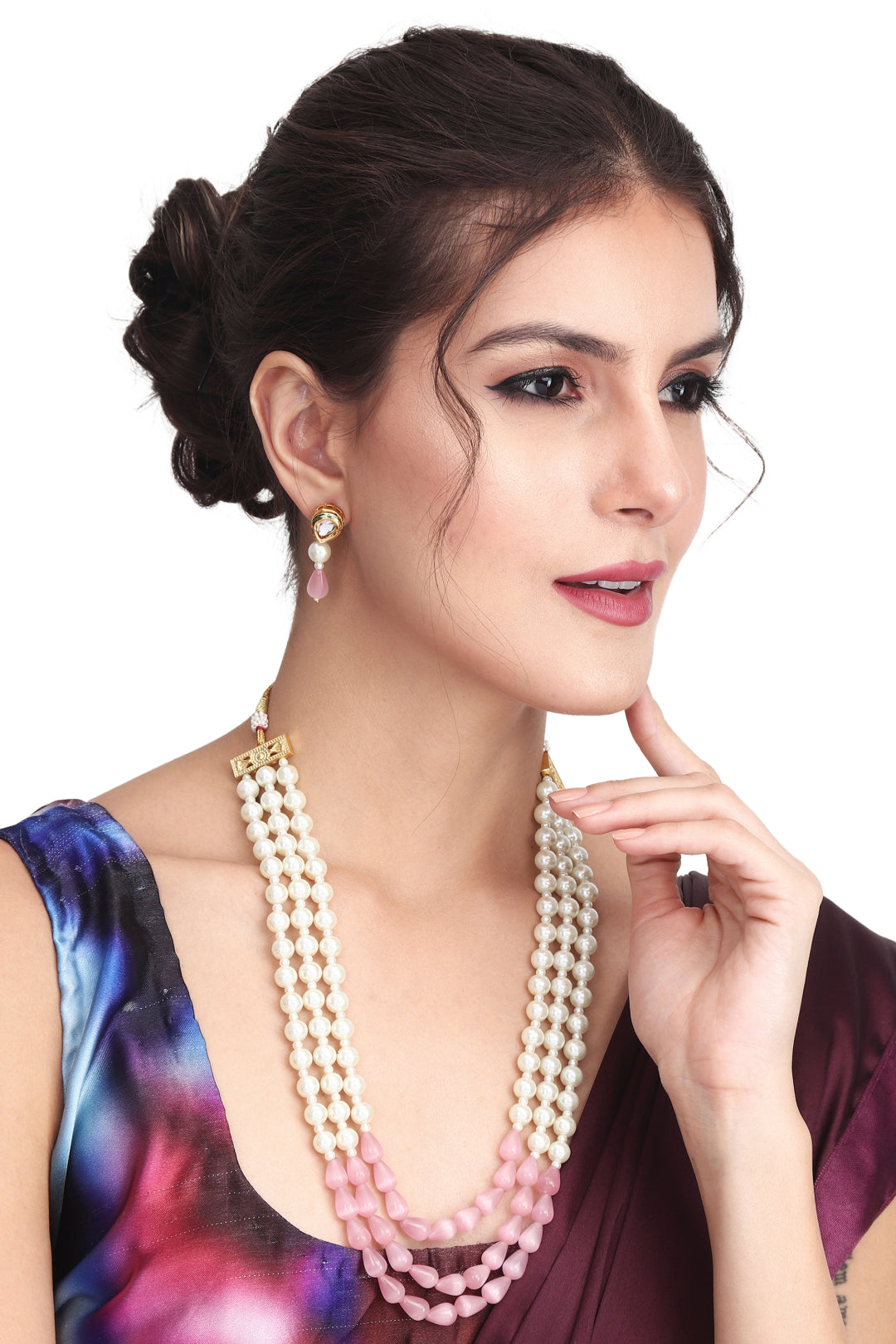 Three layered Pearl Necklace