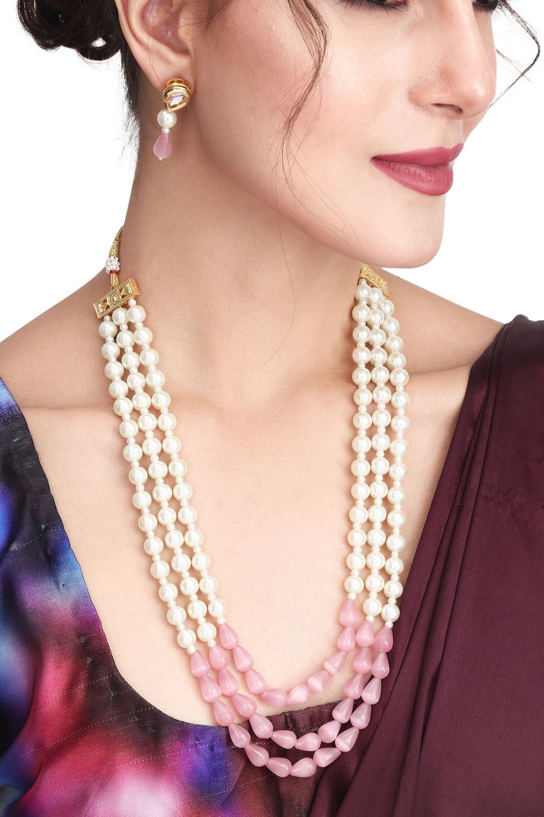 Three layered Pearl Necklace