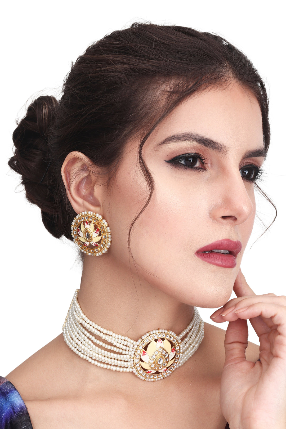 Meenakari & Kundan Choker Set