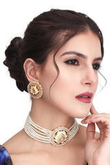 Meenakari & Kundan Choker Set