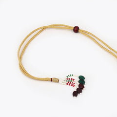 Beaded string long neckalce set
