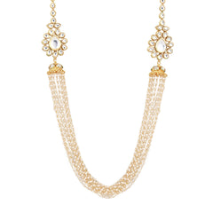 Beaded string long neckalce set