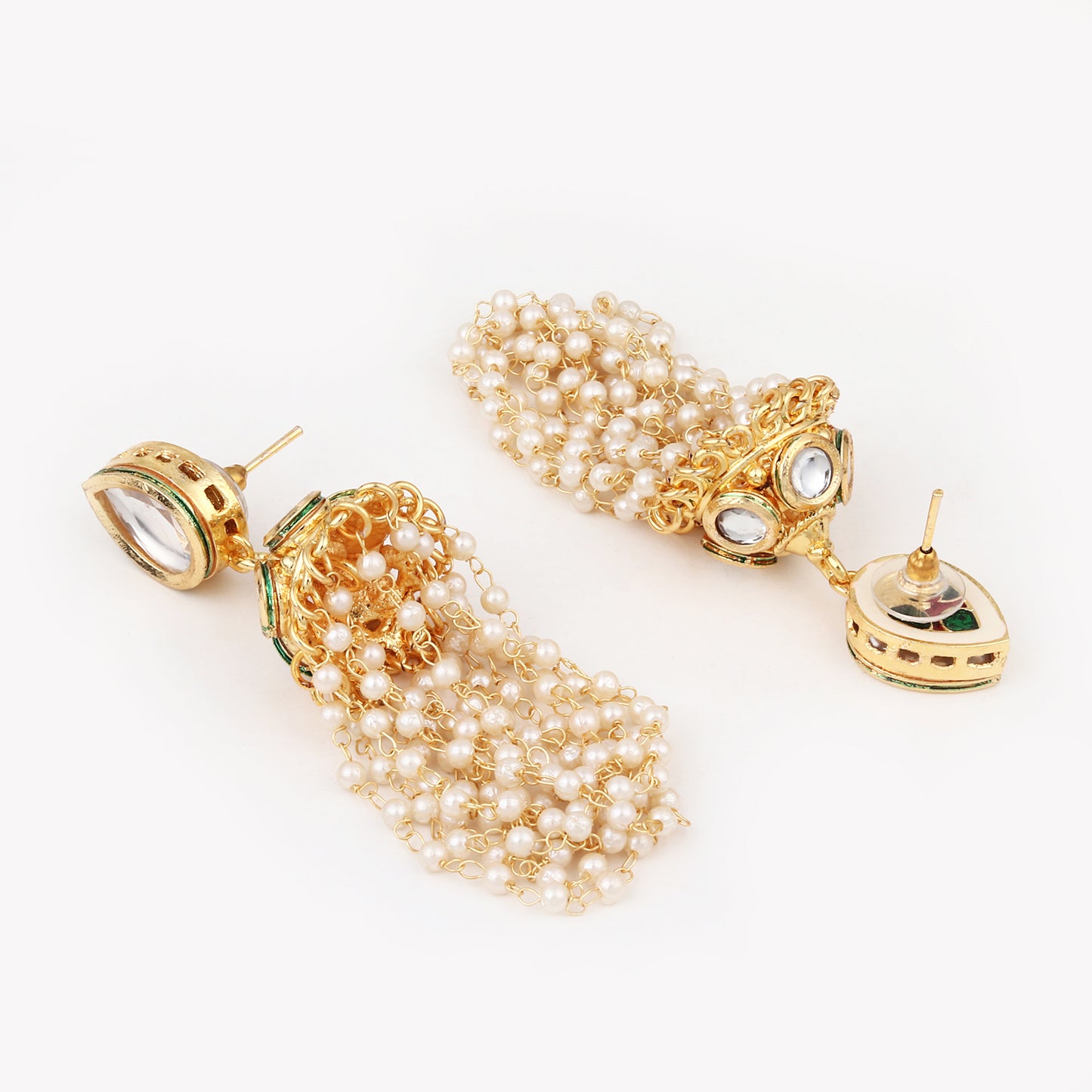 Beaded string long neckalce set