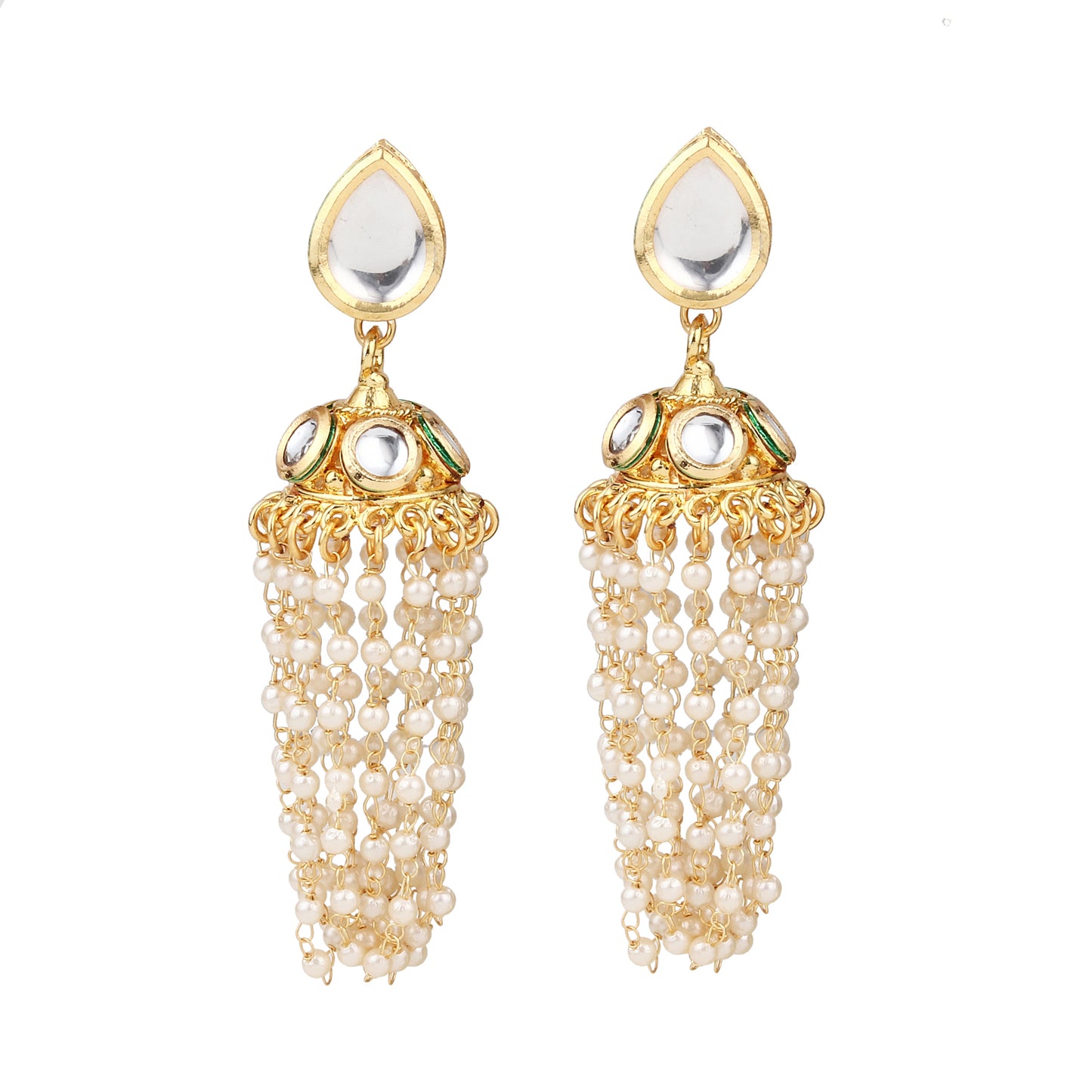 Beaded string long neckalce set