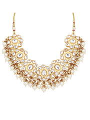 Kundan & Meenakari Choker, Earring & Maangtikka Set