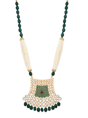 Kundan & Meenakari long Necklace Set