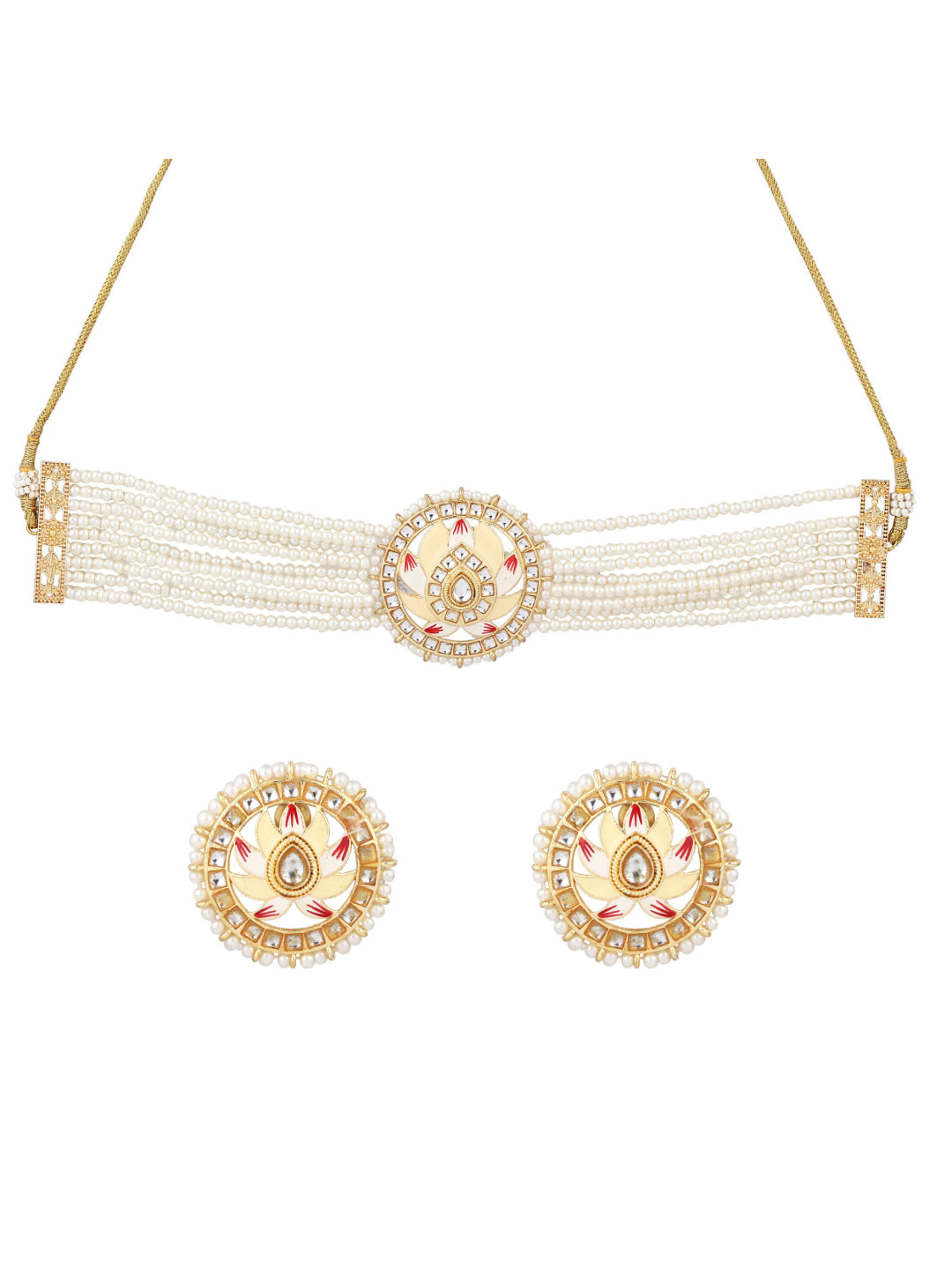 Meenakari & Kundan Choker Set