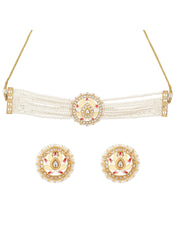 Meenakari & Kundan Choker Set