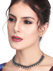 Silver Oxydised finish every day Choker