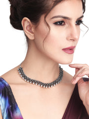 Silver Oxydised finish every day Choker