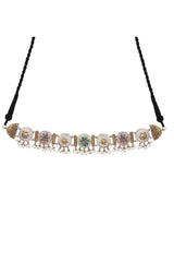 Dual tone choker set with Jhumka