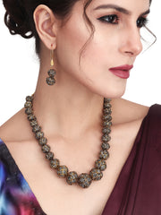 Handcrafted Metallic beads Mala