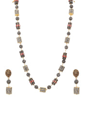 Handcrafted Metallic beads Necklace