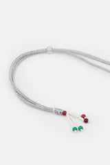 CZ Necklace with Pendant & Drop Earring Set in Red