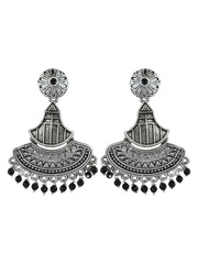 Silver Oxydised Drop earring