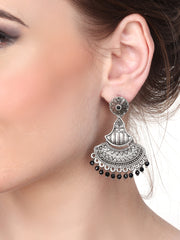 Silver Oxydised Drop earring