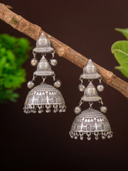 Silver Oxydised finish Jhumka