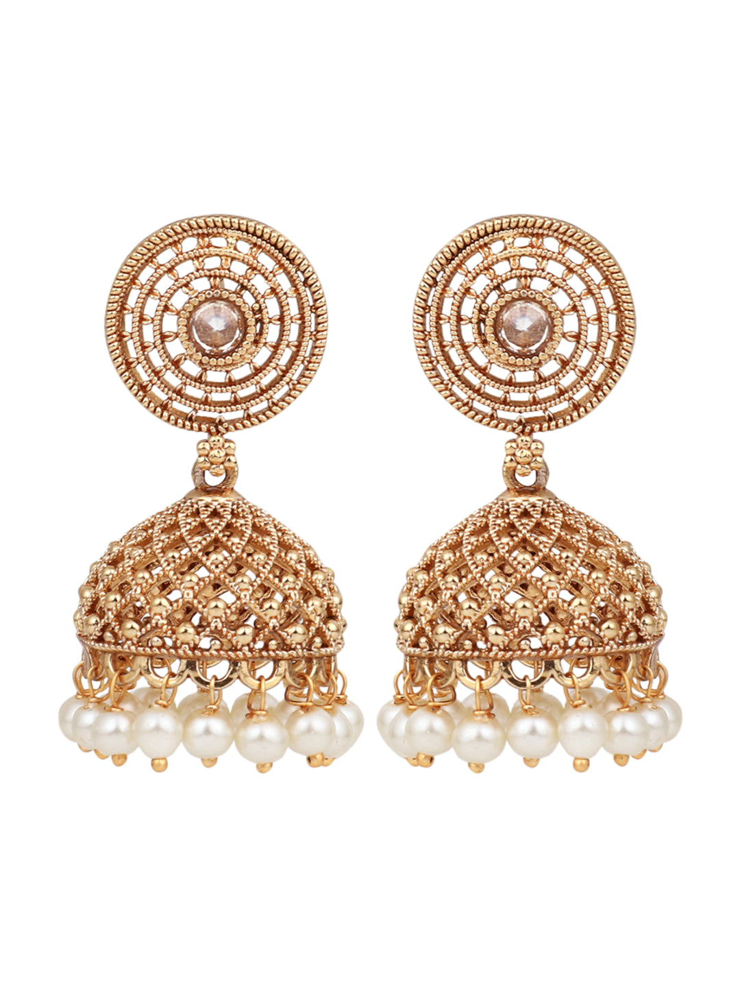 Gold plated Temple Style Jhumka