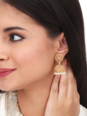 Gold plated Temple Style Jhumka
