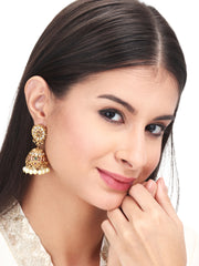Gold plated kemp Jhumka