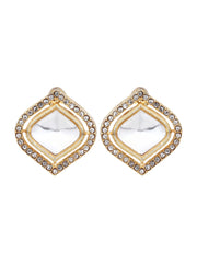 Gold plated Kundan Stud earring