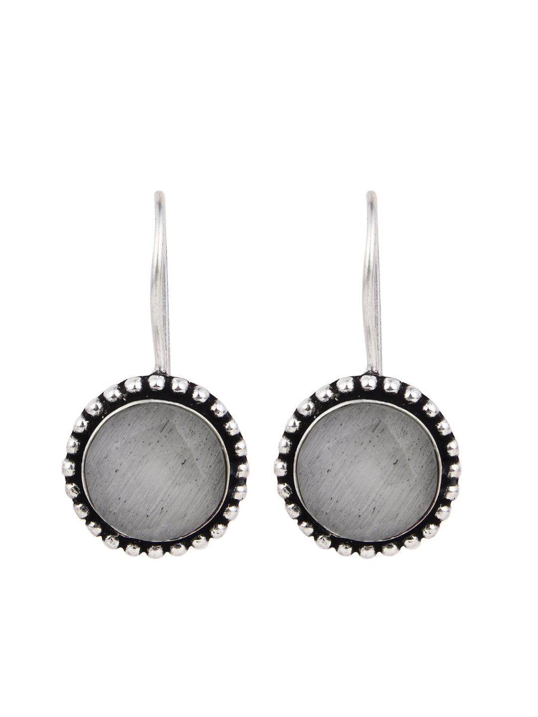 Contemporary Drop Earring White