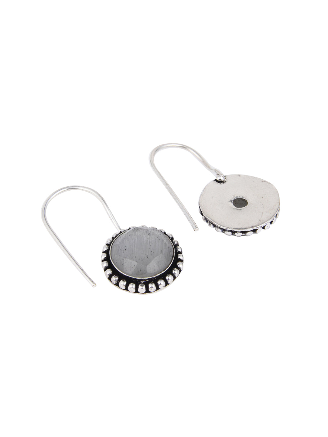 Contemporary Drop Earring White