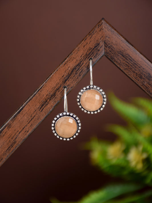 Contemporary Drop Earring Rust