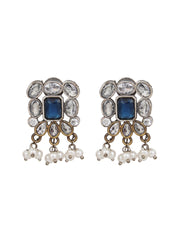 AD stone long necklace & Earring set