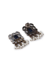 AD stone long necklace & Earring set