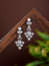 Contemporary Drop Earring White