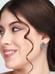 Contemporary Rhombus Studs with tear drop