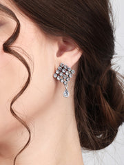 Contemporary Rhombus Studs with tear drop
