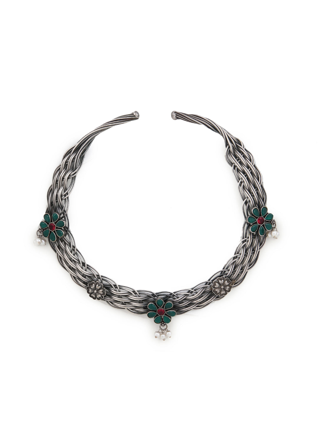 Hasli Necklace set with flower earring
