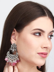 Kundan & natural Stone drop Chandbali