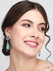 Party wear drop earrings Blue