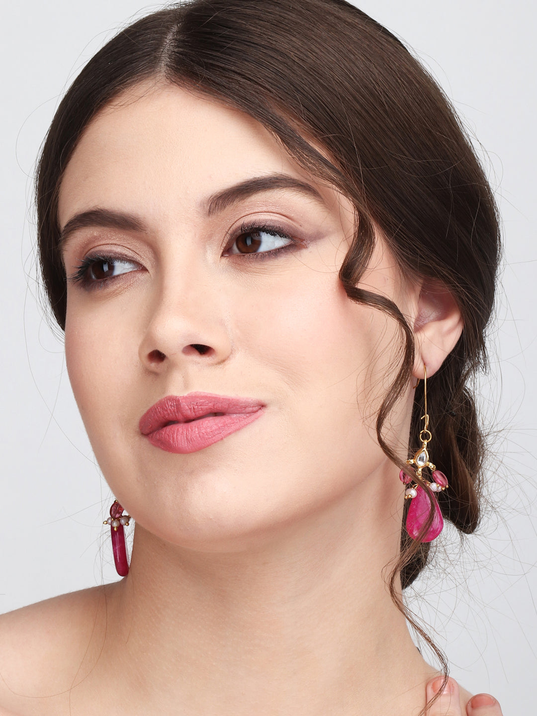 Natural Stone drop earring