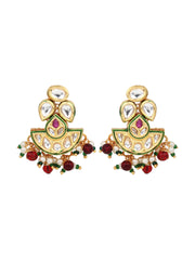 Gold plated kundan Choker necklace set with Earring
