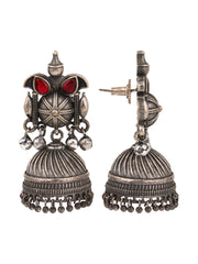 Silver Oxydised Plated Jhumka