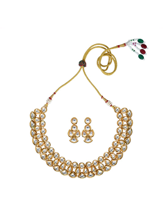 Gold plated Kundan Jewellery set